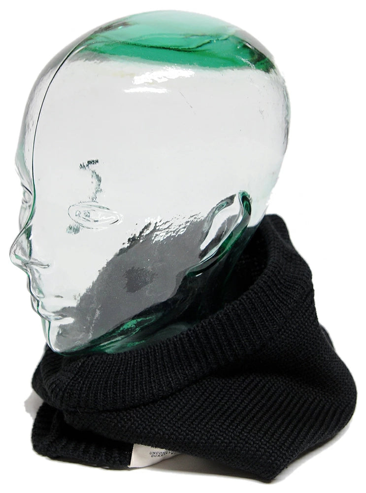 ウール フードウォーマー ブラック フード付きネックウォーマー マフラー スヌード スノボー スキー アウトドア FNW-04 秋冬