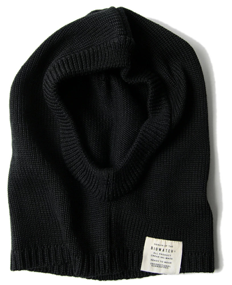 ウール フードウォーマー ブラック フード付きネックウォーマー マフラー スヌード スノボー スキー アウトドア FNW-04 秋冬