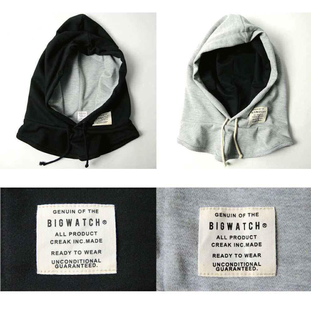 フード付きネックウォーマー 2色 ブラック MIXグレー スノボー スキー スノーボード スノボ ウィンタースポーツ 帽子 防寒アイテム 春 秋 冬/ビッグワッチ