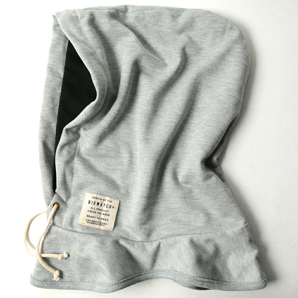 フード付きネックウォーマー 2色 ブラック MIXグレー スノボー スキー スノーボード スノボ ウィンタースポーツ 帽子 防寒アイテム 春 秋 冬/ビッグワッチ