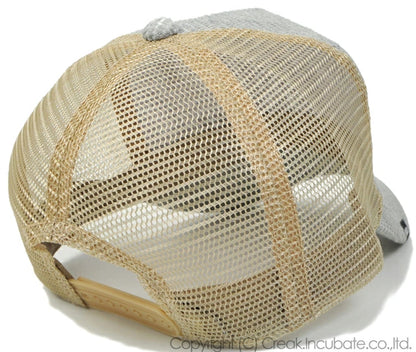 サーマル キャップ BIGWATCH正規品 グレー ベージュ メッシュキャップ ビッグサイズ ビッグワッチ ダメージ加工無し GCP-04 春 夏 秋 UVケア