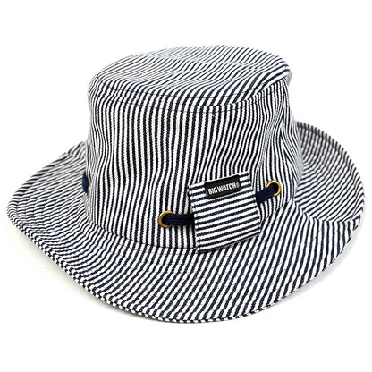 ヒッコリー ハットBIGWATCH正規品 ブラックステッチ ビッグワッチ ハット HA-10B 春 夏 秋 UVケア バケットハット