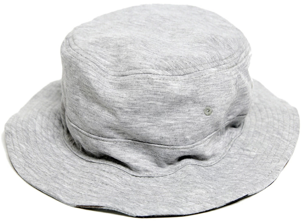 カモ柄 スウェット サファリ ハット MIXグレーカモ 迷彩柄 サファリ バケットハット ビッグワッチ HA-19 春夏