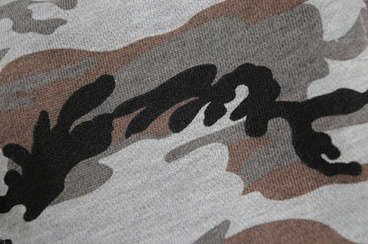 カモ柄 スウェット サファリ ハット MIXグレーカモ 迷彩柄 サファリ バケットハット ビッグワッチ HA-19 春夏