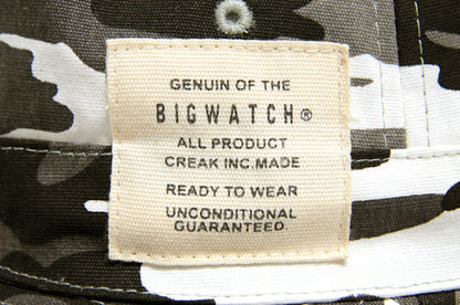 スウェット ハット BIGWATCH正規品 MIXグレー サファリ ワイヤー フェスハット ビッグワッチ HA-22 春 夏 秋 UVケア バケットハット