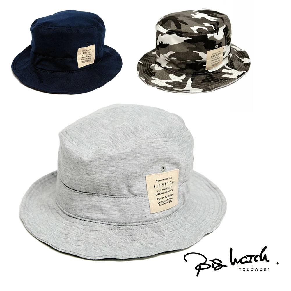 スウェット ハット BIGWATCH正規品 MIXグレー サファリ ワイヤー フェスハット ビッグワッチ HA-22 春 夏 秋 UVケア バケットハット
