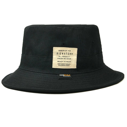 コーデュラナイロン ハット メンズ ブラック バケットハット サファリ ワイヤー フェスハット HA-26 春夏 秋冬 600デニール