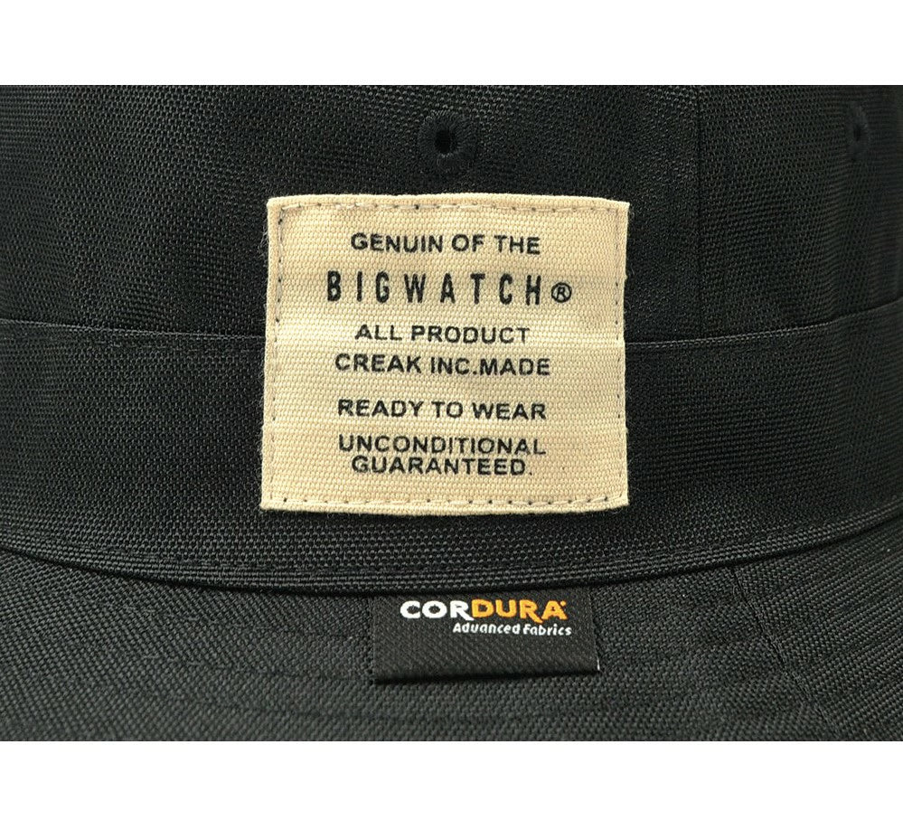 コーデュラナイロン ハット メンズ ブラック バケットハット サファリ ワイヤー フェスハット HA-26 春夏 秋冬 600デニール