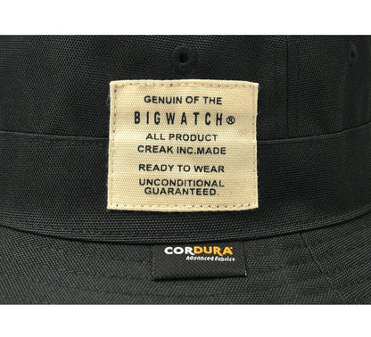 コーデュラナイロン ハット メンズ ブラック バケットハット サファリ ワイヤー フェスハット HA-26 春夏 秋冬 600デニール