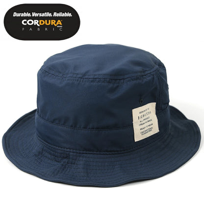 コーデュラナイロン ハット メンズ ブラック バケットハット サファリ ワイヤー フェスハット HA-26 春夏 秋冬 600デニール
