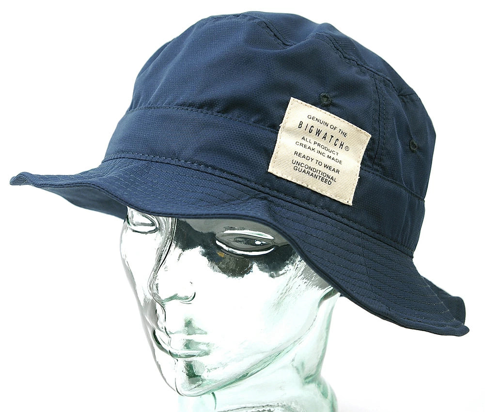 コーデュラナイロン ハット メンズ ブラック バケットハット サファリ ワイヤー フェスハット HA-26 春夏 秋冬 600デニール