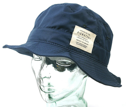 コーデュラナイロン ハット メンズ ブラック バケットハット サファリ ワイヤー フェスハット HA-26 春夏 秋冬 600デニール