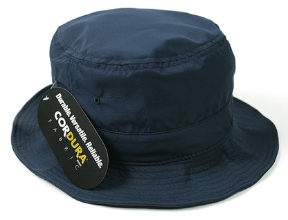 コーデュラナイロン ハット メンズ ブラック バケットハット サファリ ワイヤー フェスハット HA-26 春夏 秋冬 600デニール