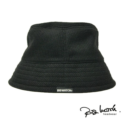 ニット オーバーライド バケットハット HA-32 ブラック/黒 ハット 秋冬 HAT 大きめ BIGWATCH正規品