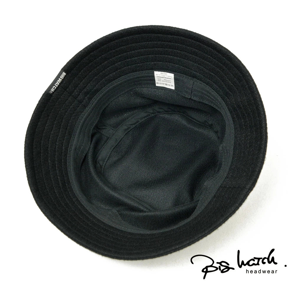ニット オーバーライド バケットハット HA-32 ブラック/黒 ハット 秋冬 HAT 大きめ BIGWATCH正規品