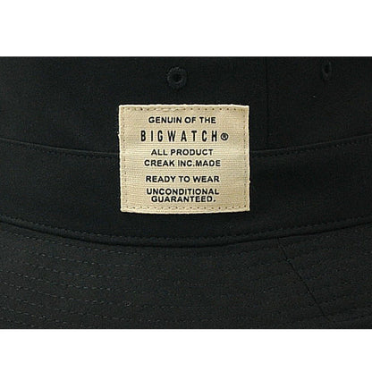 スウェットハット バケットハット ブラック ベージュ カーキ コットン100% 綿 キャンプ アウトドア ビッグワッチ HA-33 HA-34 HA-35