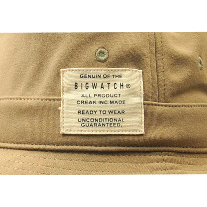 スウェットハット バケットハット ブラック ベージュ カーキ コットン100% 綿 キャンプ アウトドア ビッグワッチ HA-33 HA-34 HA-35