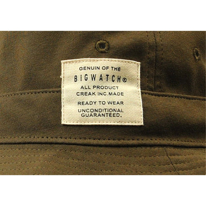 スウェットハット バケットハット ブラック ベージュ カーキ コットン100% 綿 キャンプ アウトドア ビッグワッチ HA-33 HA-34 HA-35