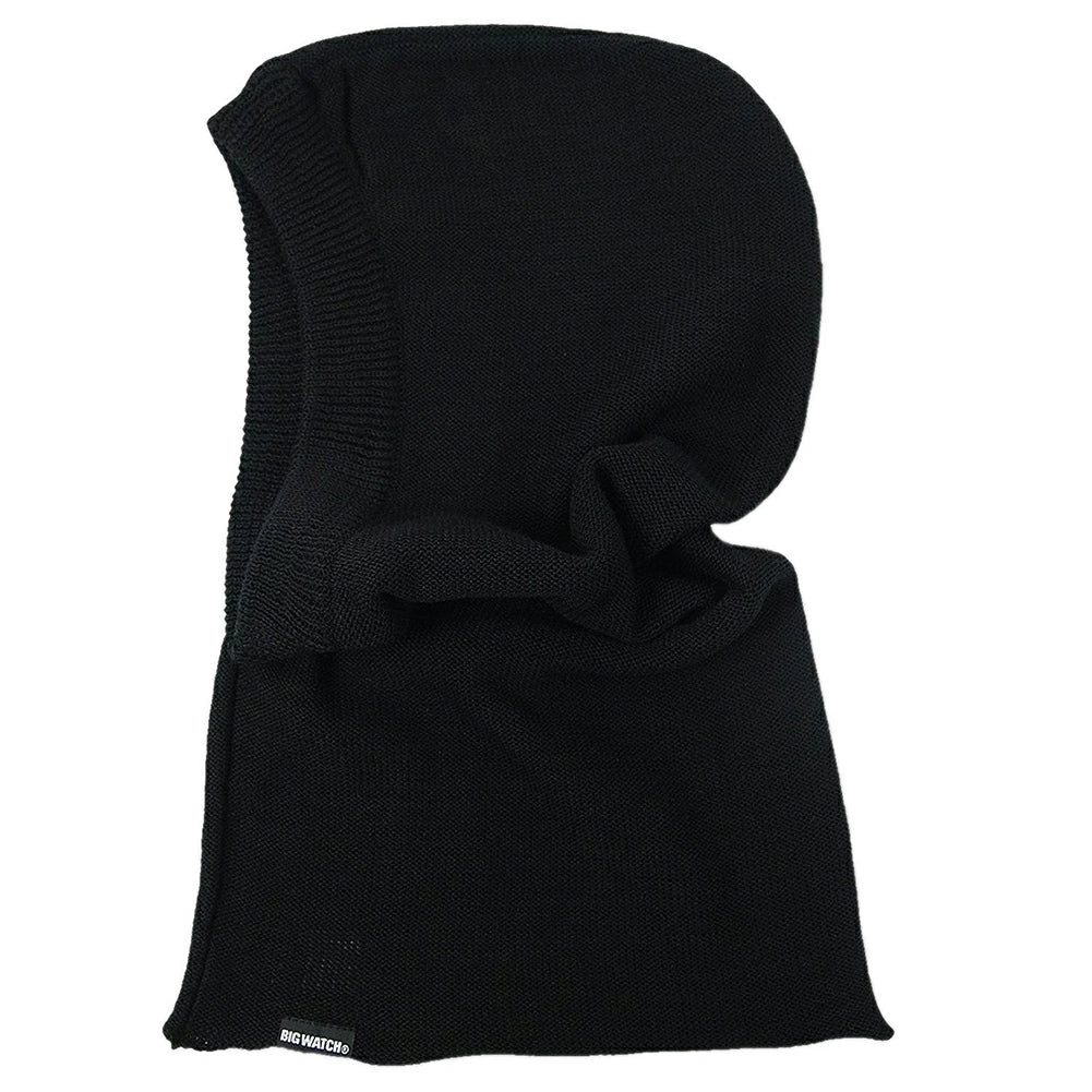 バラクラバ ヘンプ フード付き ネックウォーマー フードウォーマーBIGWATCH正規品 ブラック ブランド ビッグワッチ HFNW-01 秋冬
