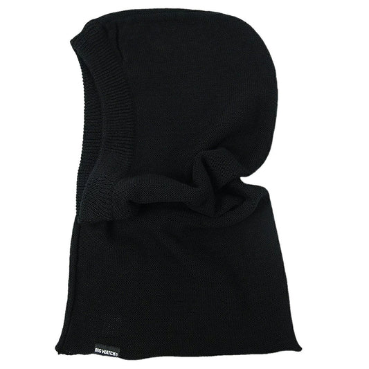 バラクラバ ヘンプ フード付き ネックウォーマー フードウォーマーBIGWATCH正規品 ブラック ブランド ビッグワッチ HFNW-01 秋冬