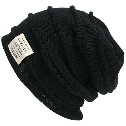 ヘンプロール リバーシブル ニットキャップ ニット帽 BIGWATCH正規品 ブラック グレージュ 黒 HM-02 春 秋 冬