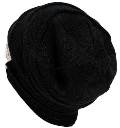 ヘンプロール リバーシブル ニットキャップ ニット帽 BIGWATCH正規品 ブラック グレージュ 黒 HM-02 春 秋 冬