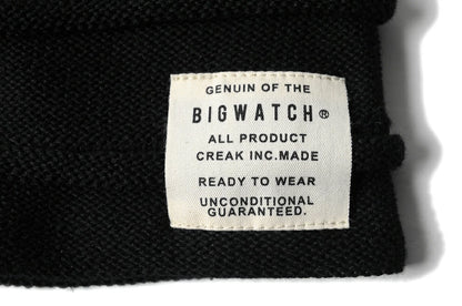 ヘンプロール リバーシブル ニットキャップ ニット帽 BIGWATCH正規品 ブラック グレージュ 黒 HM-02 春 秋 冬