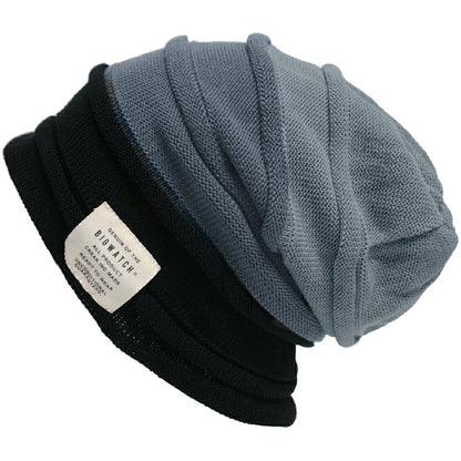 ヘンプロール リバーシブル ニットキャップ ニット帽 BIGWATCH正規品 ブラック グレージュ 黒 HM-02 春 秋 冬