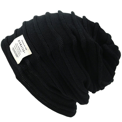 ヘンプロール リバーシブル ニットキャップ ニット帽 BIGWATCH正規品 ブラック グレージュ 黒 HM-02 春 秋 冬