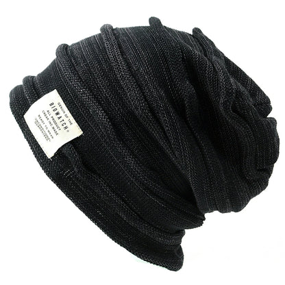 ヘンプロール リバーシブル ニットキャップ ニット帽 BIGWATCH正規品 ブラック グレージュ 黒 HM-02 春 秋 冬