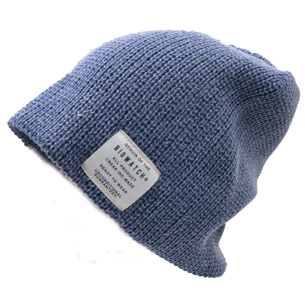 ワンウォッシュ ニット インディゴ ニットキャップ IND-01/ビッグワッチ