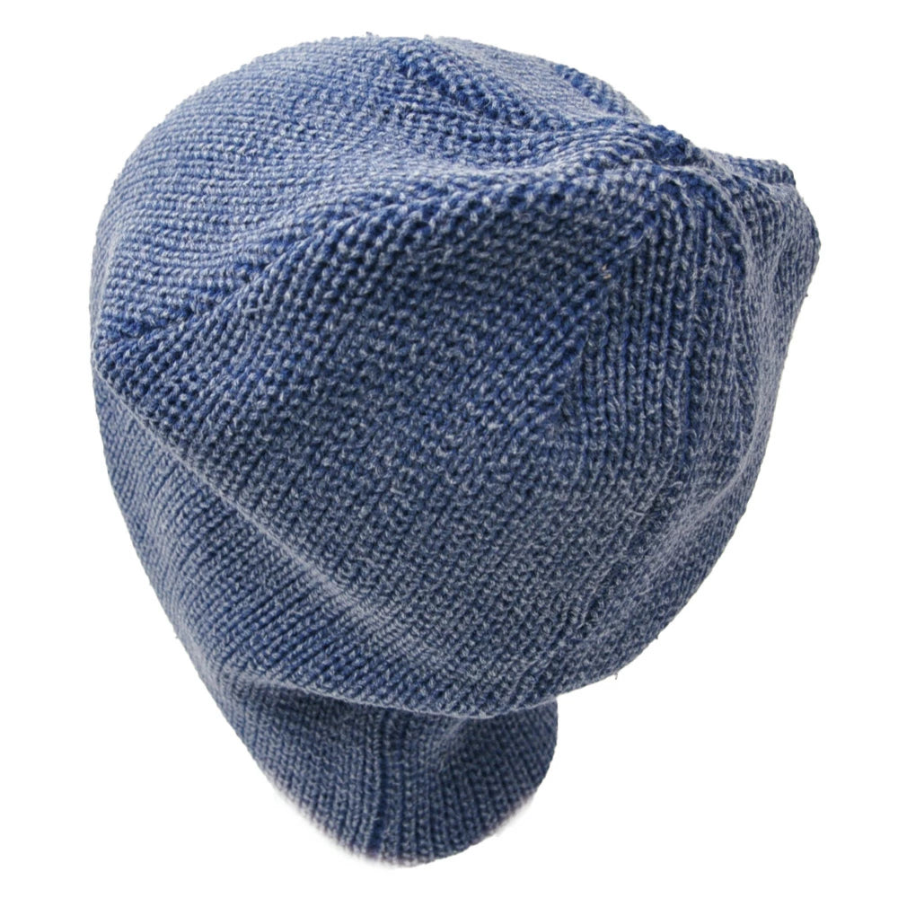 ワンウォッシュ ニット インディゴ ニットキャップ IND-01/ビッグワッチ