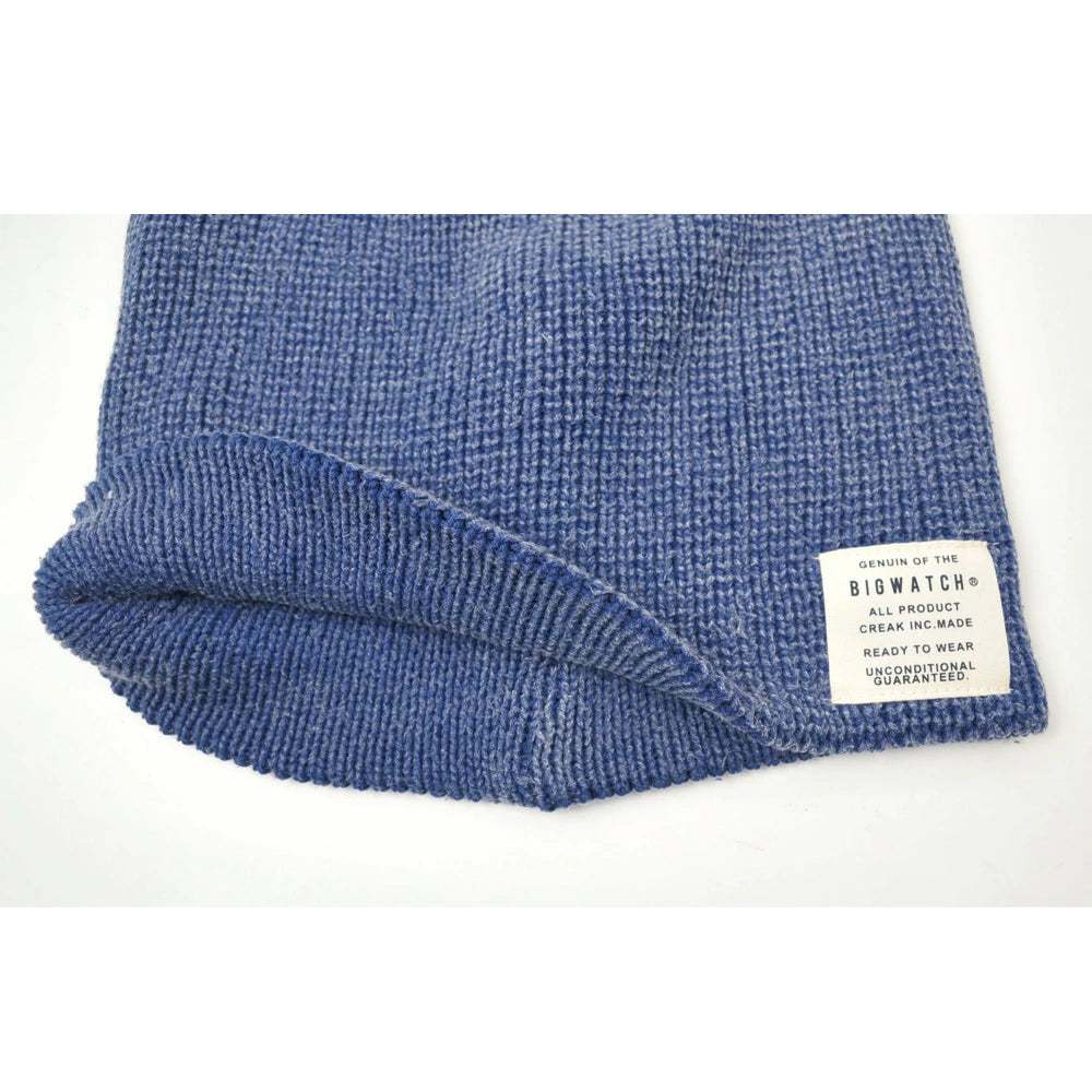 ワンウォッシュ ニット インディゴ ニットキャップ IND-01/ビッグワッチ