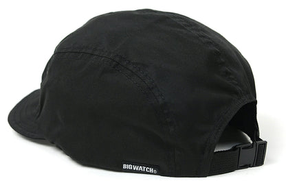 撥水 5パネル ジェット キャップ ブラック 黒 JCP-01 メンズ 春夏 キャンプ つば 短い ビッグワッチ BIGWATCH正規品
