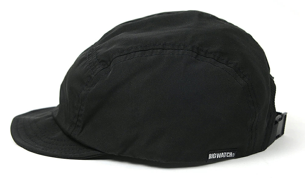 撥水 5パネル ジェット キャップ ブラック 黒 JCP-01 メンズ 春夏 キャンプ つば 短い ビッグワッチ BIGWATCH正規品
