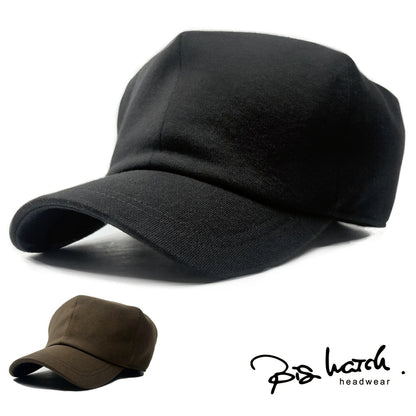 ジャパンフィット キャスキャップ BIGWATCH(ビッグワッチ) 大きいサイズ  正規品 黒 ブラック 茶 ブラウン 無地 コットン シンプル JF-01 JF-02 メンズ 帽子