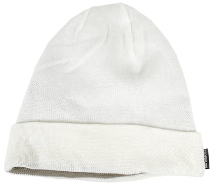 ロング リバーシブルBIGWATCH ホワイト ベージュ白ベージュ ニットキャップ ルーズ ニットワッチ LP-03 春 秋 冬/ビッグワッチ