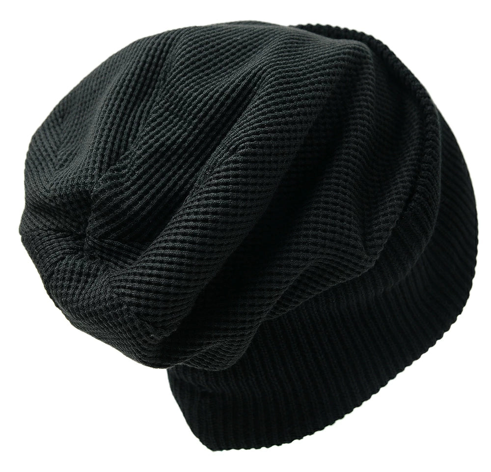 ロング サーマルBIGWATCH ブラック 黒 ニットキャップ ニットワッチ ニット帽 帽子 サイズ LP-07 春 秋 冬/ビッグワッチ