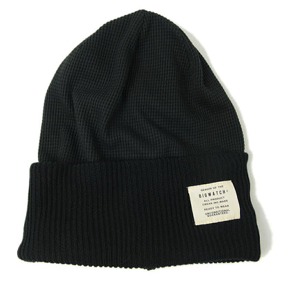 ロング サーマルBIGWATCH ブラック 黒 ニットキャップ ニットワッチ ニット帽 帽子 サイズ LP-07 春 秋 冬/ビッグワッチ