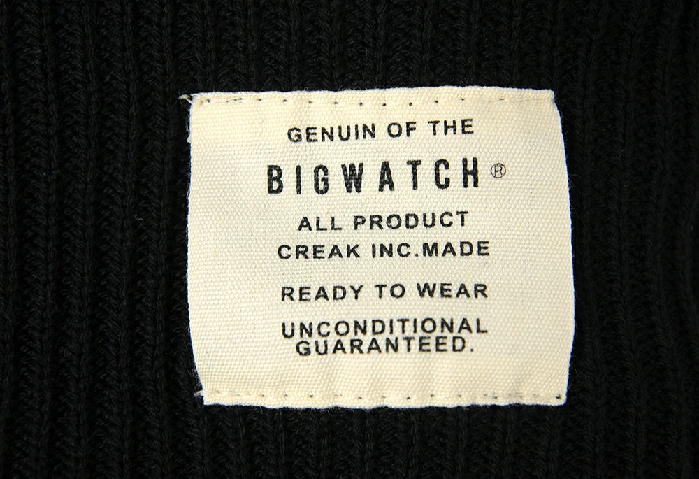 ロング サーマルBIGWATCH ブラック 黒 ニットキャップ ニットワッチ ニット帽 帽子 サイズ LP-07 春 秋 冬/ビッグワッチ