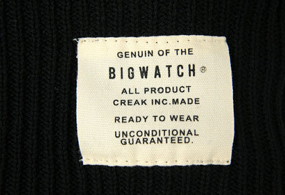 ロング サーマルBIGWATCH ブラック 黒 ニットキャップ ニットワッチ ニット帽 帽子 サイズ LP-07 春 秋 冬/ビッグワッチ