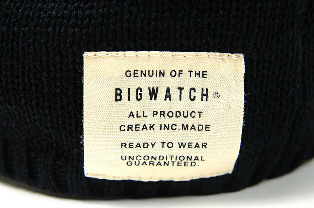 バイザーニットキャップ BIGWATCH ビッグワッチ 正規品 コットン100% NCA-01 春夏 秋冬
