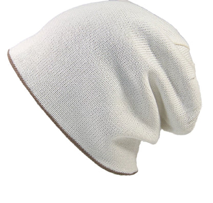 プレーンリバーシブルBIGWATCH(ビッグワッチ) ベージュ ホワイト ニットキャップ ルーズ ワッチキャップ ニット帽 P-05 春 秋 冬