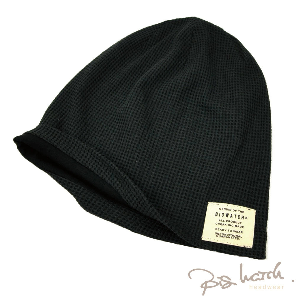 サーマル ニットキャップ オールブラック P-11B ビッグワッチ ニット帽 BIGWATCH正規品