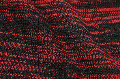 リバーシブルBIGWATCH MIXレッド ブラック 赤 黒 ニットキャップ 定番 ルーズ ワッチキャップ ニット帽子 P-16 春 秋 冬/ビッグワッチ