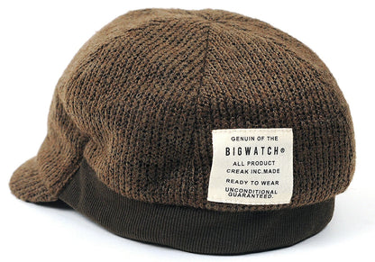 キャスケット リブニットキャップ BIGWATCH(ビッグワッチ) ブラウン つば 短い RCP-05