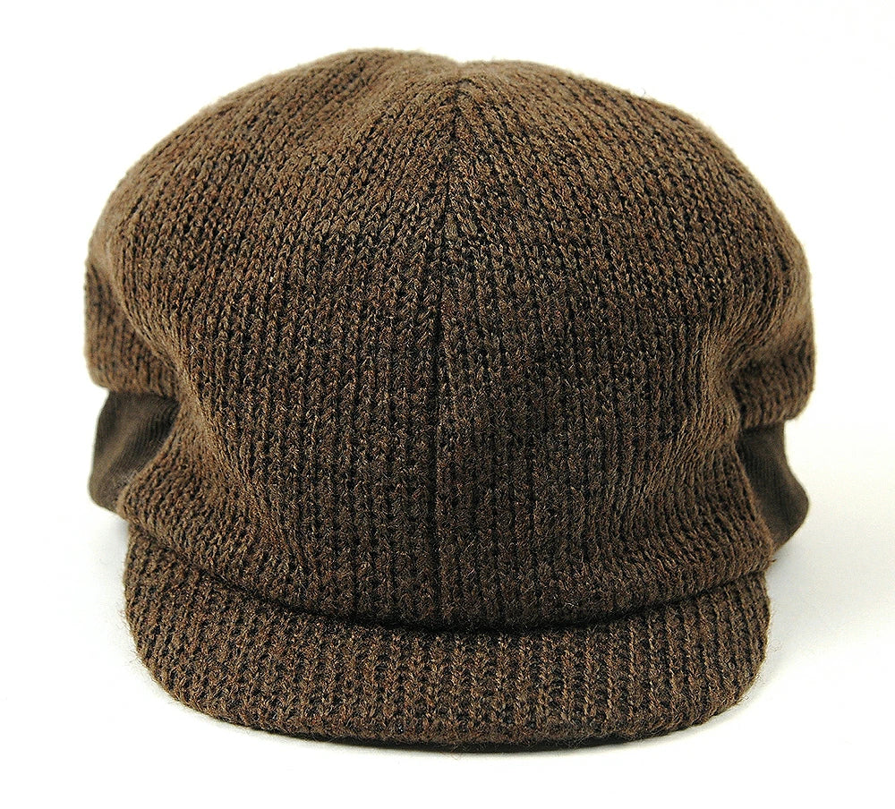 キャスケット リブニットキャップ BIGWATCH(ビッグワッチ) ブラウン つば 短い RCP-05