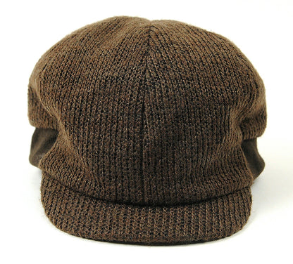 キャスケット リブニットキャップ BIGWATCH(ビッグワッチ) ブラウン つば 短い RCP-05