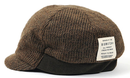 キャスケット リブニットキャップ BIGWATCH(ビッグワッチ) ブラウン つば 短い RCP-05