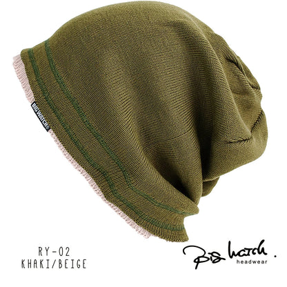 レイヤード BIGWATCH ビッグワッチ 正規品 ブラック（黒）グレー ニット帽 ニットキャップ ニット帽子 RY-01 春 秋 冬